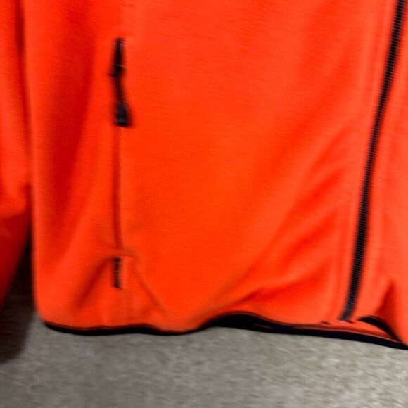 LRL Ralph Lauren Active Jacket Womens Size Large L‎ Orange/Black Fleece Full Zip - Picture 4 of 10